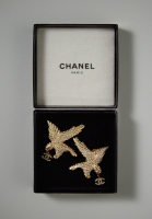 Chanel Collectible Eagles Clip-on Earrings