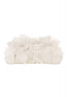 Fendi White Ostrich Feather Baguette 