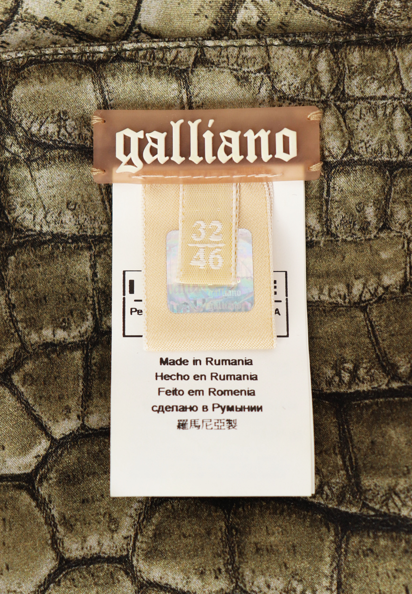 John Galliano Dark Green Set