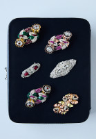 Coro Duettes Transformer Brooch with Cabochons