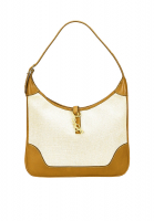 Hermès Trim Canvas And Beige Leather Bag
