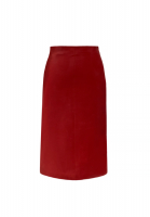 Gucci Red Leather Skirt