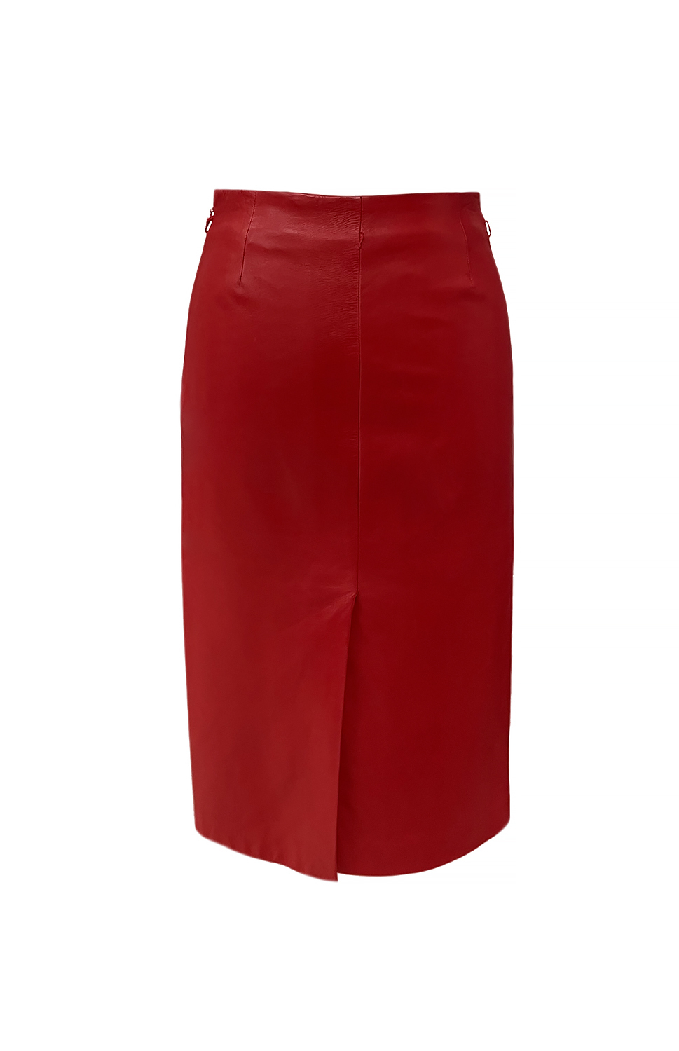 Gucci Red Leather Skirt