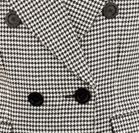 Yves Saint Laurent Black And White Wool Suit