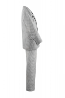 Yves Saint Laurent Black And White Wool Suit