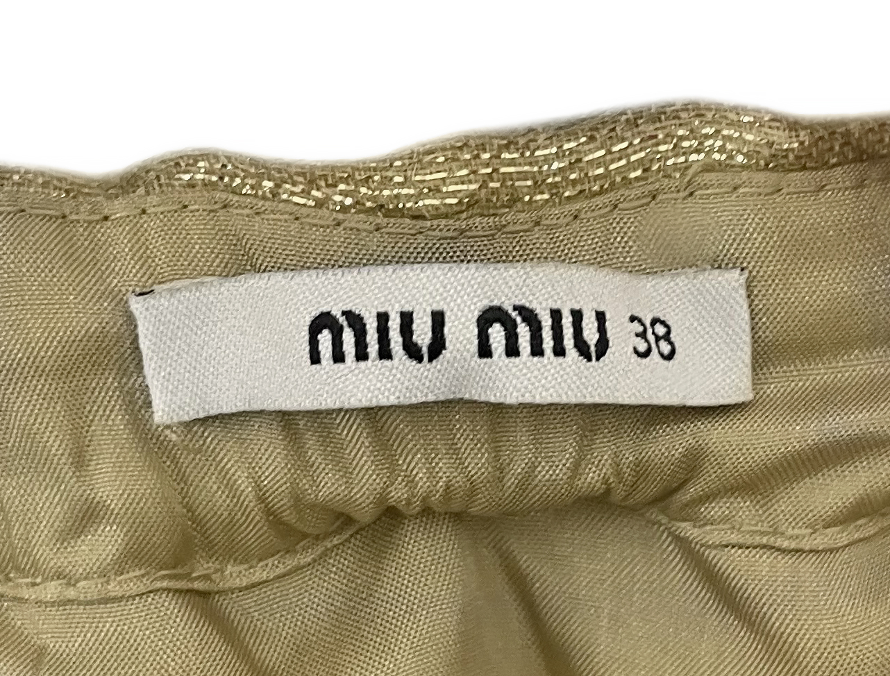 Miu Miu Golden Skirt