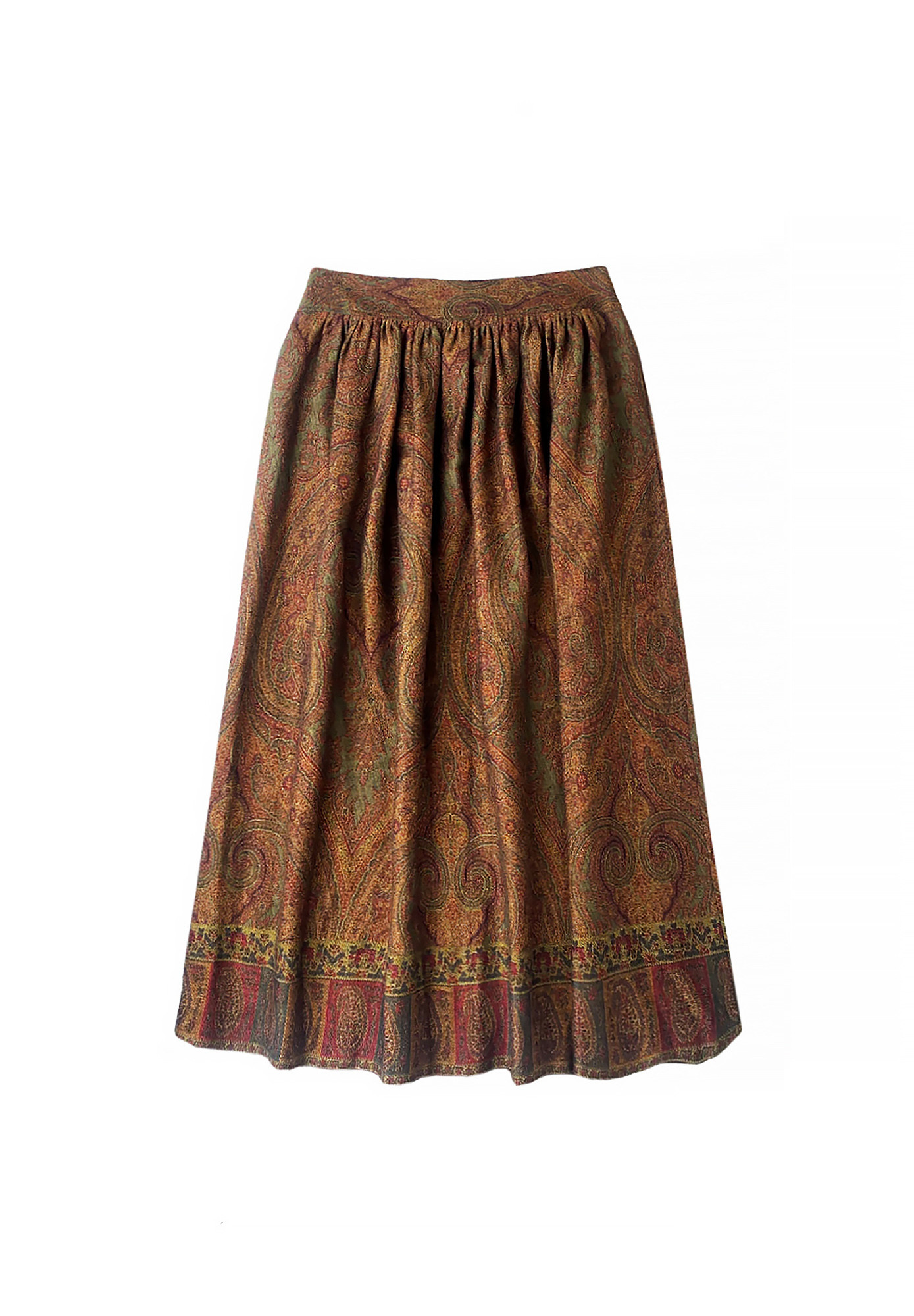 Etro Brown Paisley Skirt