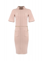 Pink Chanel Dress With Pearl Belt