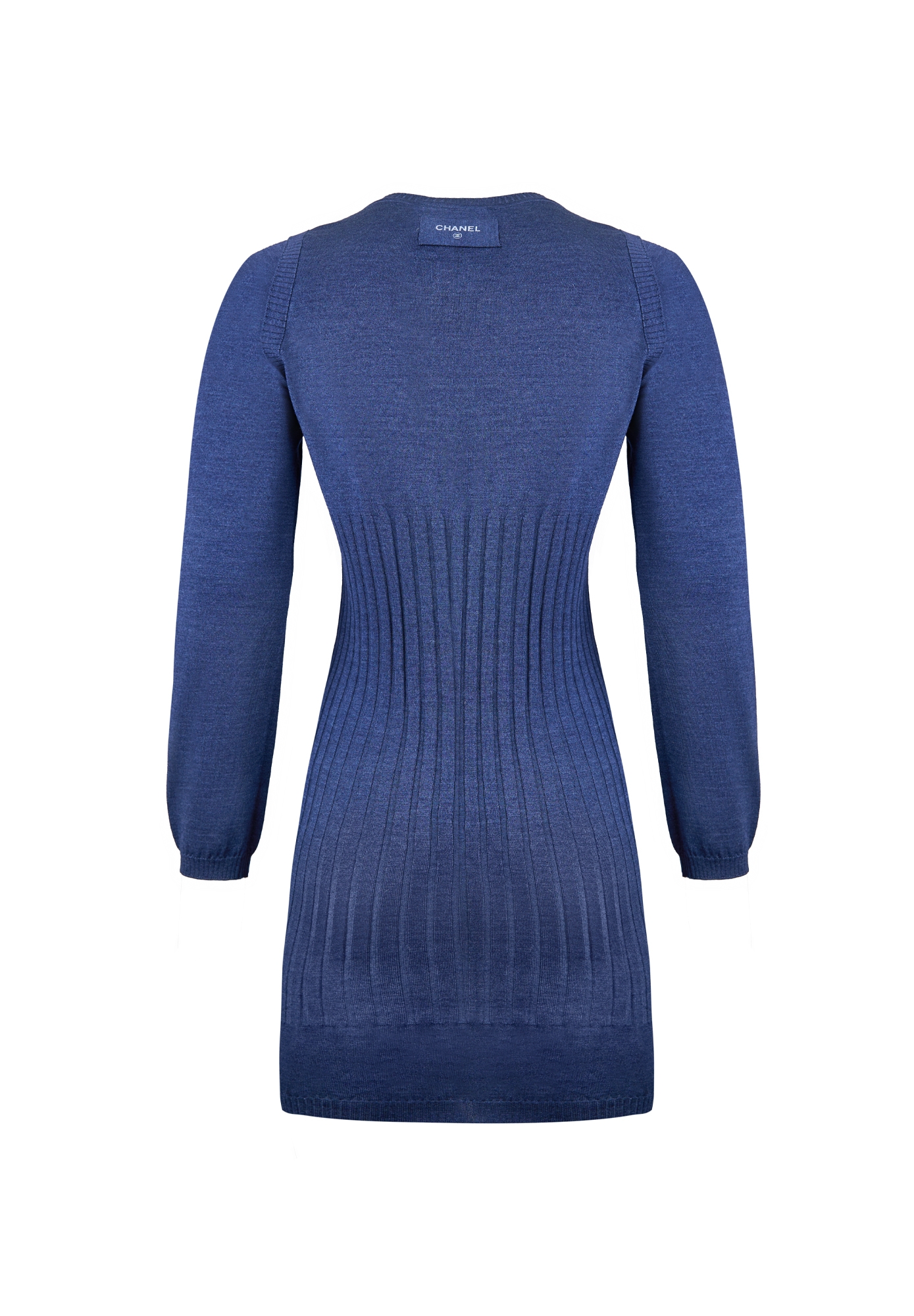 Chanel Blue Long Sleeve Dress