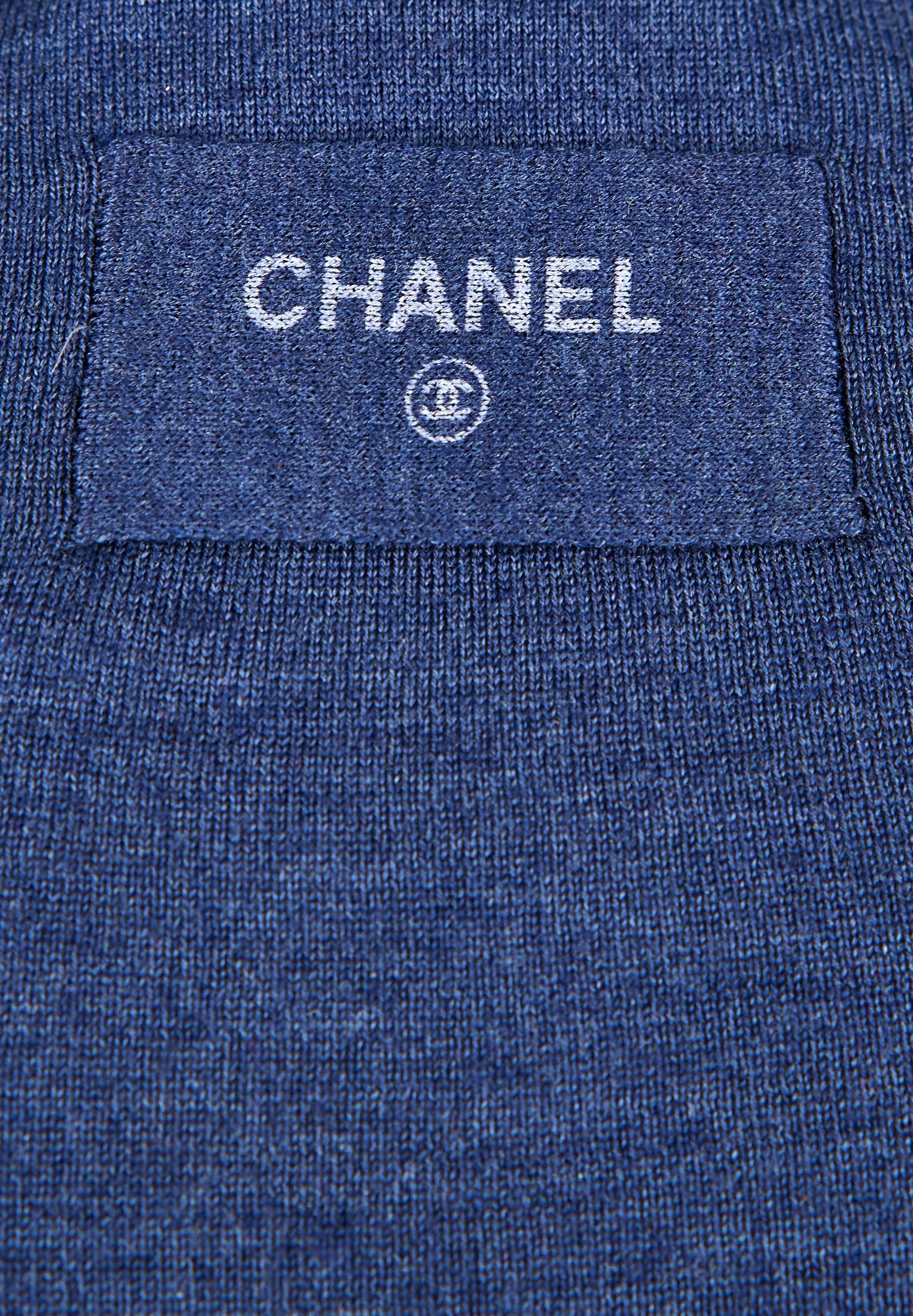 Chanel Blue Long Sleeve Dress