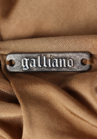John Galliano Draped Dress With Embroidery