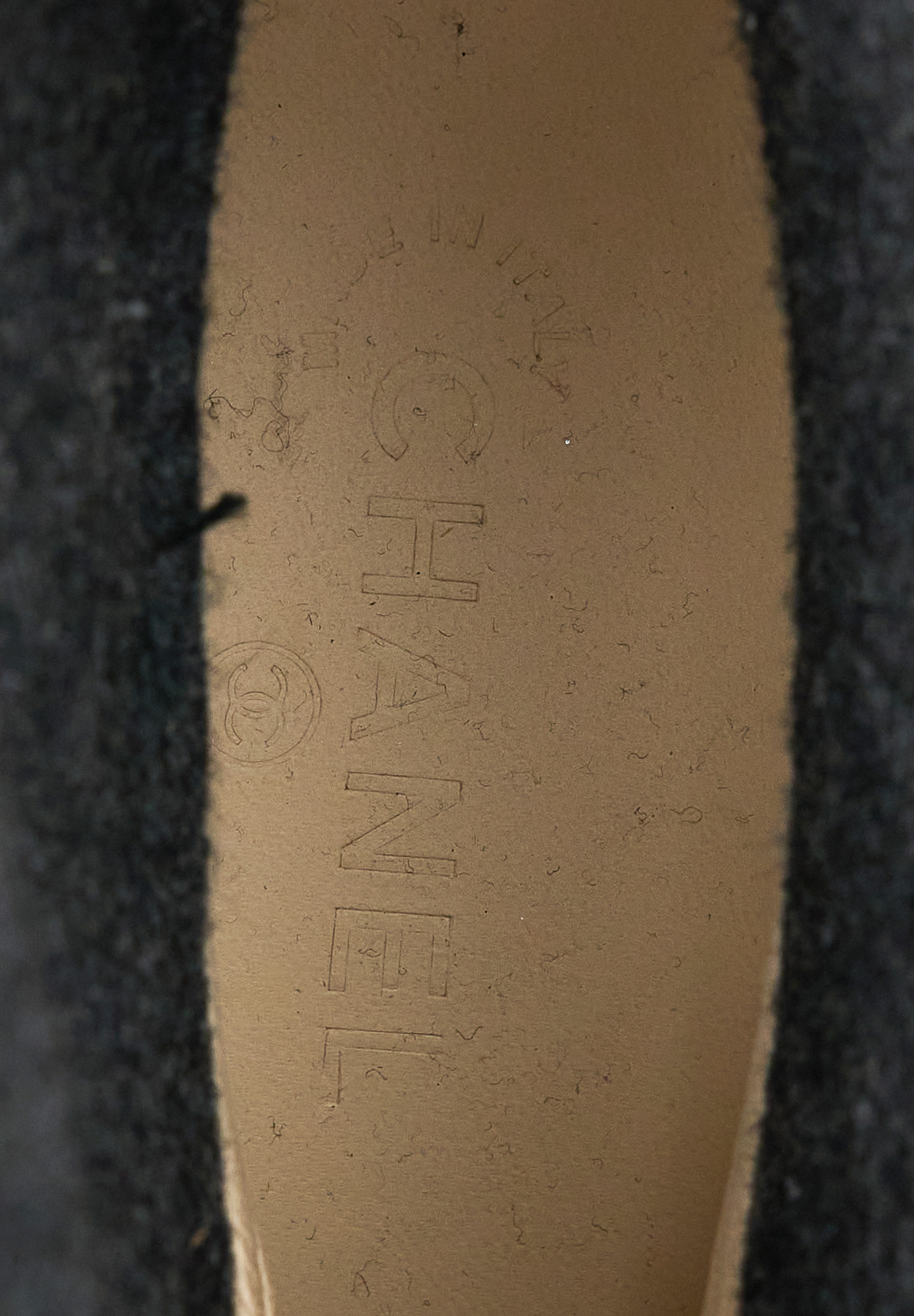 Chanel Wool Logo Boots