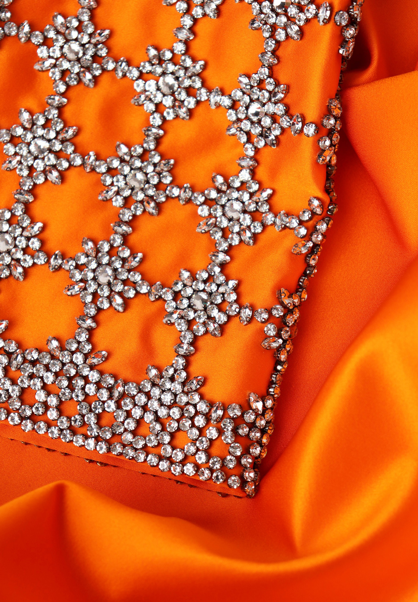 Gucci Orange Suit With Crystals