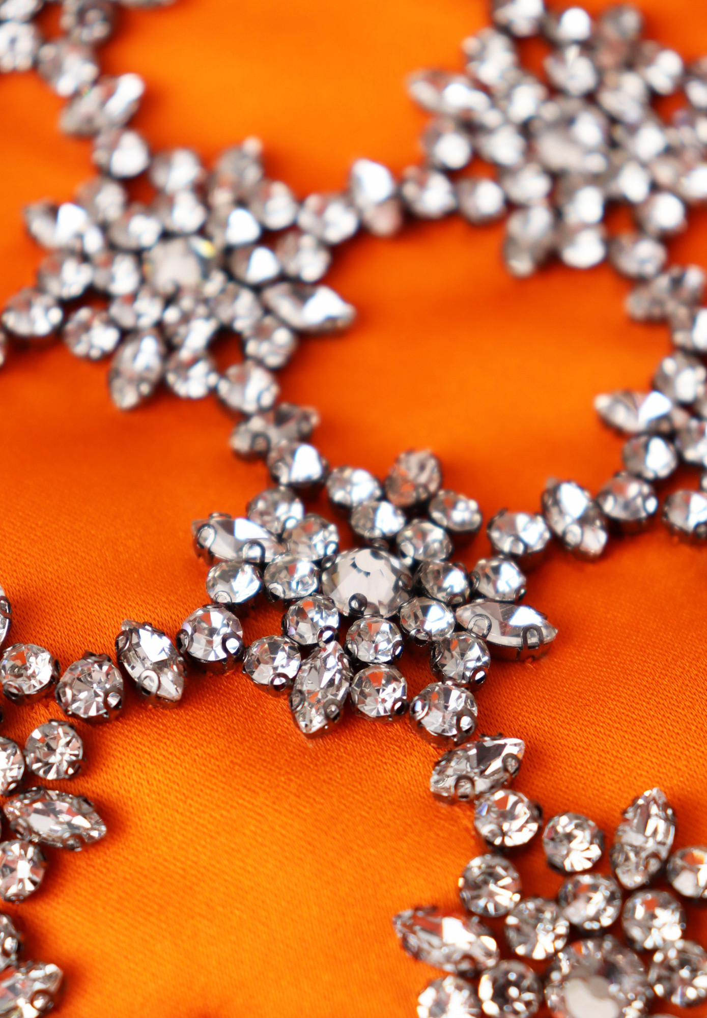 Gucci Orange Suit With Crystals