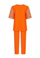 Gucci Orange Suit With Crystals