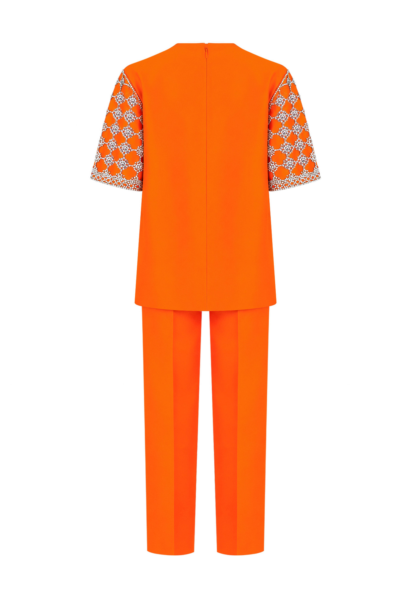 Gucci Orange Suit With Crystals