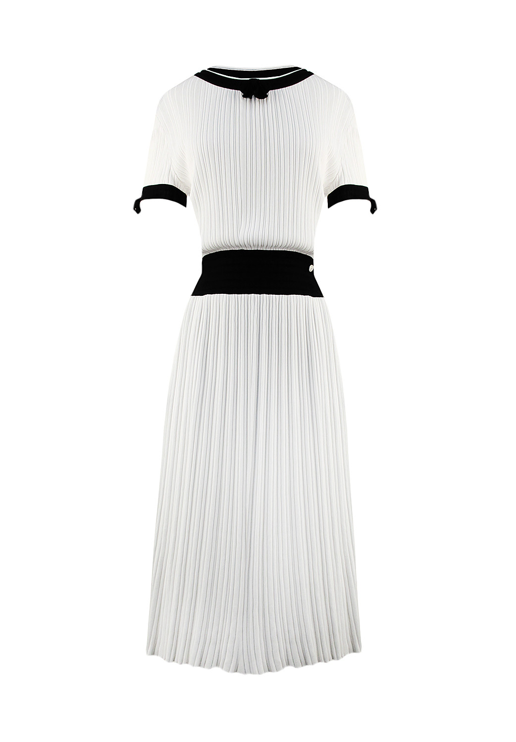 blue dress for baby girl 2011 Chanel by Karl Lagerfeld Black & White Beaded Sequin Lace Dress