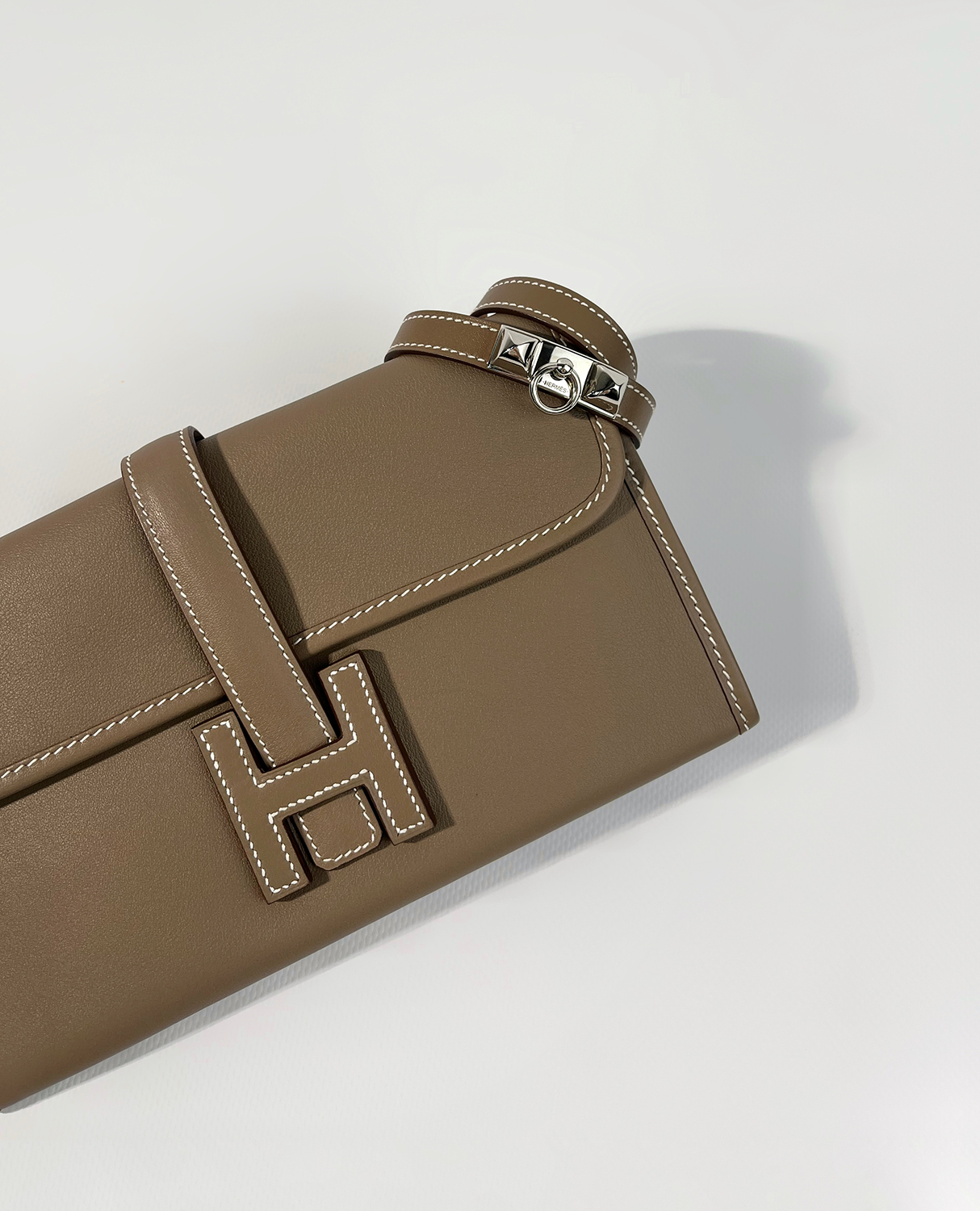 Hermès Rivale Double Tour Etoupe Swift Bracelet