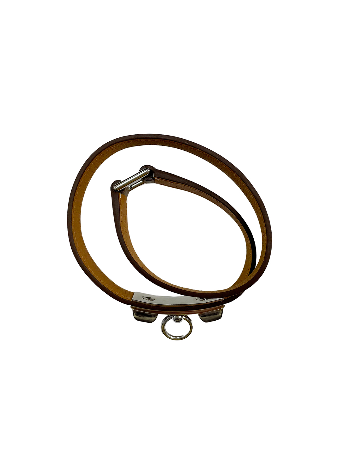 Hermès Rivale Double Tour Etoupe Swift Bracelet