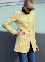 Chanel Light Green Tweed Jacket