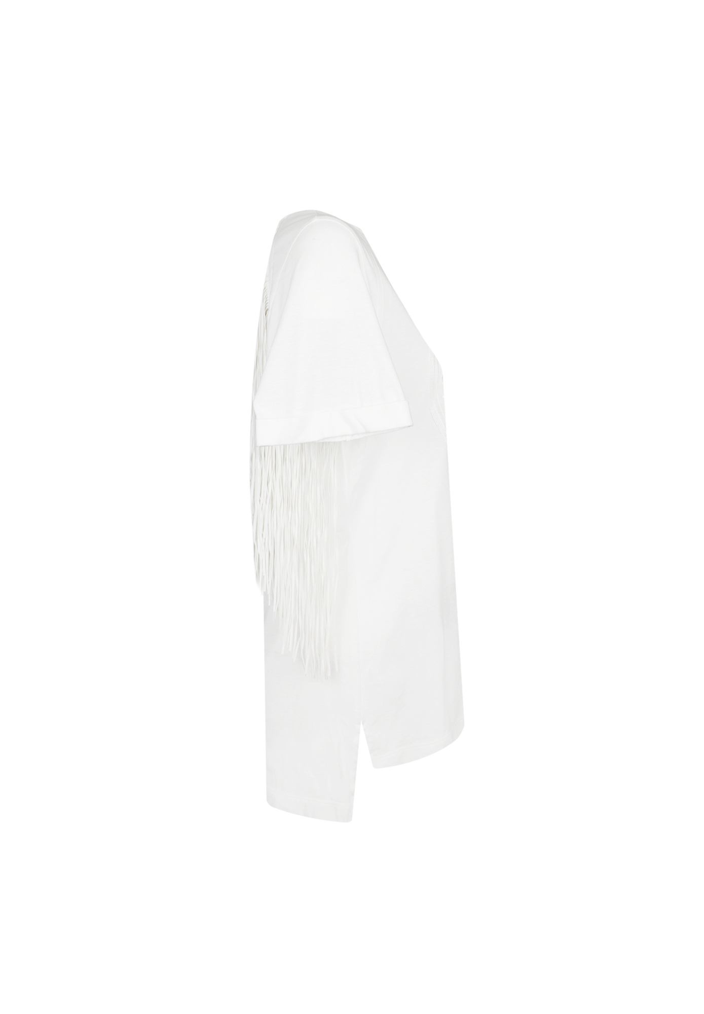 Fendi T-shirt With Sequins And Fringe