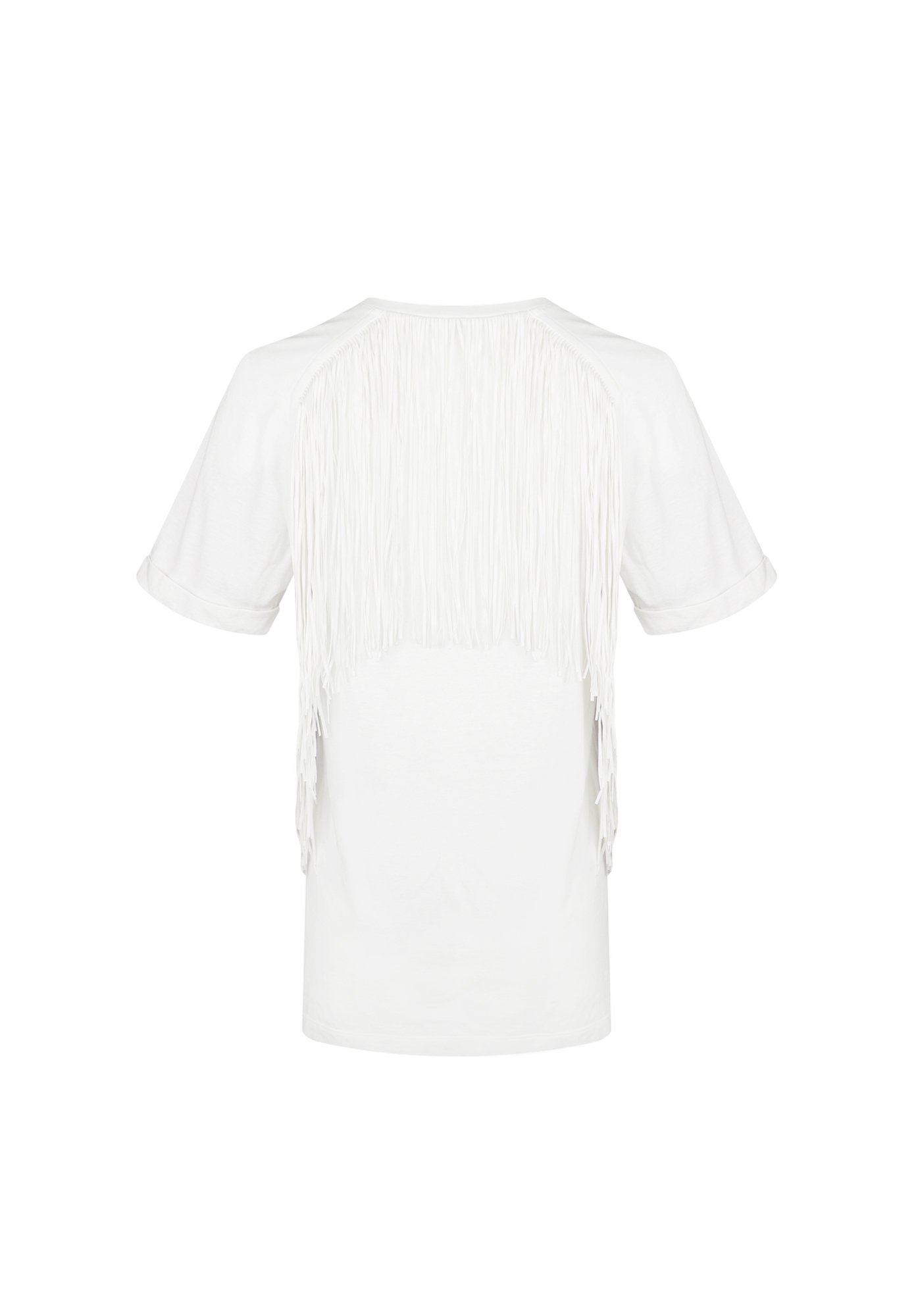 Fendi T-shirt With Sequins And Fringe