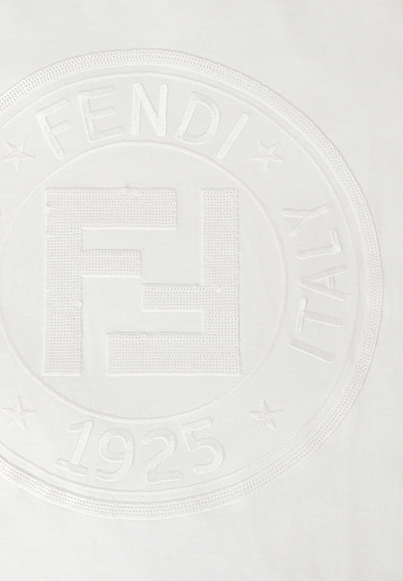 Fendi T-shirt With Sequins And Fringe