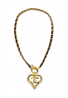 Chanel Heart-Shaped Medallion Necklace