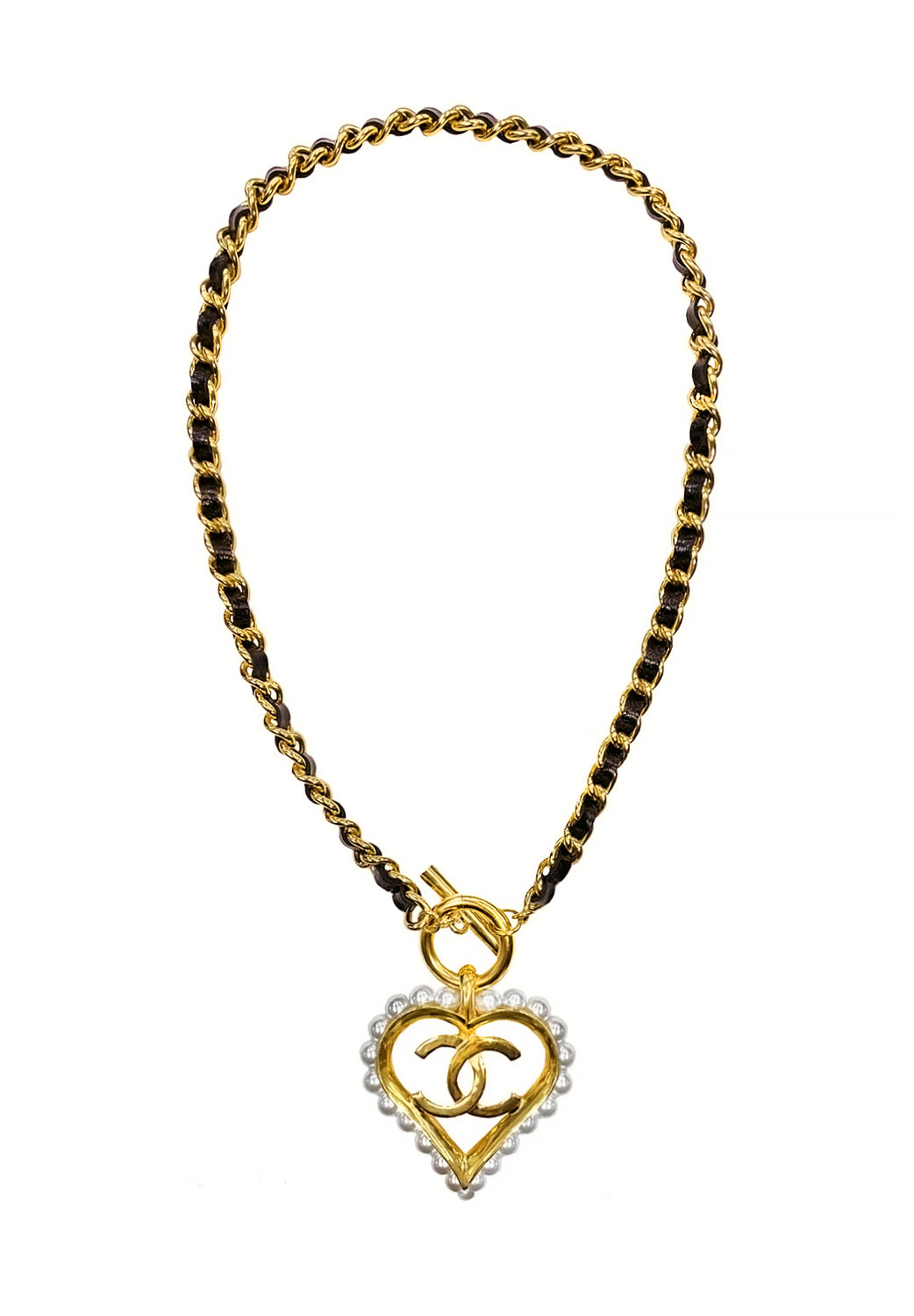 Chanel Heart-Shaped Medallion Necklace