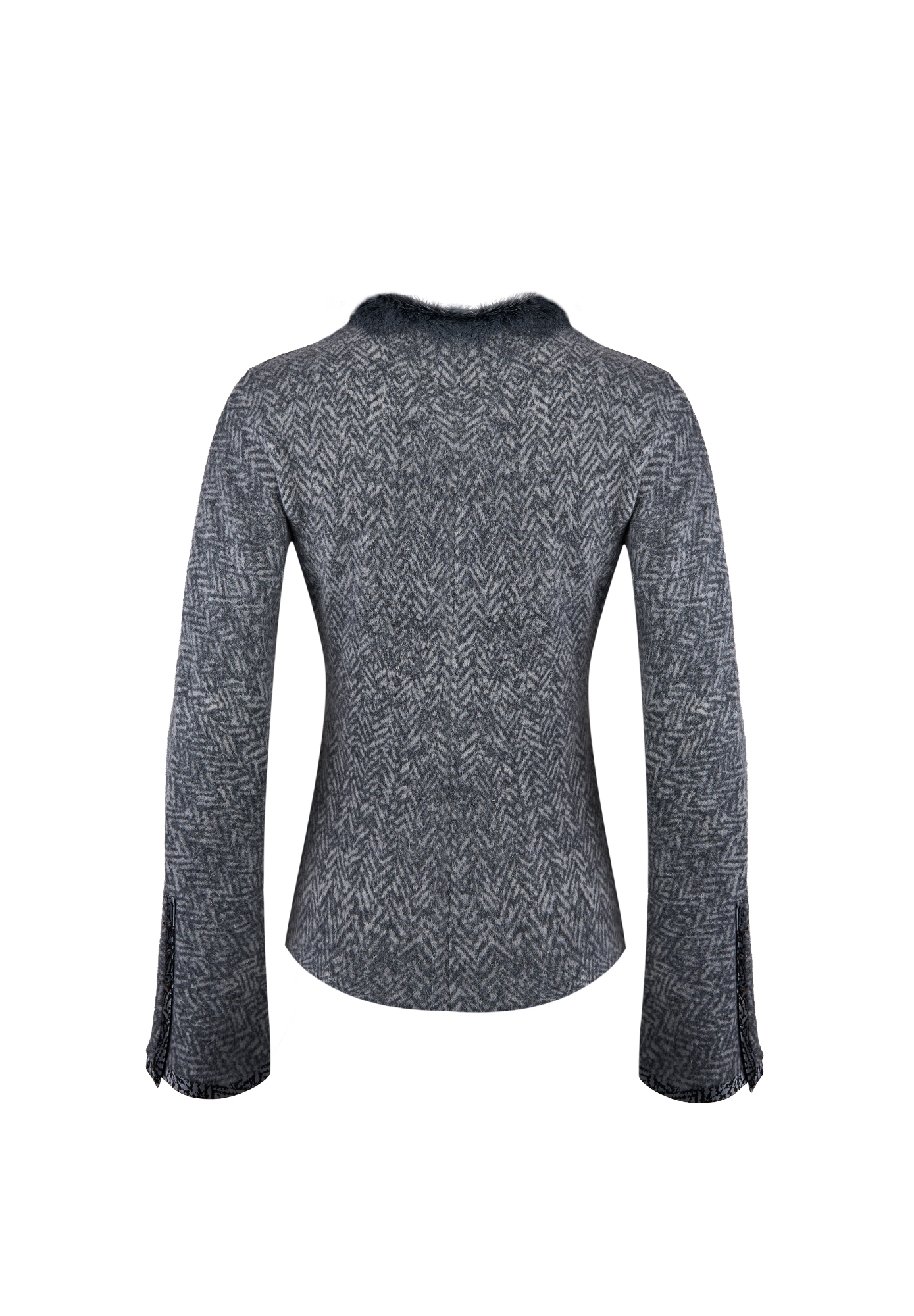 La Perla Gray Wool Cardigan