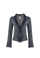 La Perla Gray Wool Cardigan