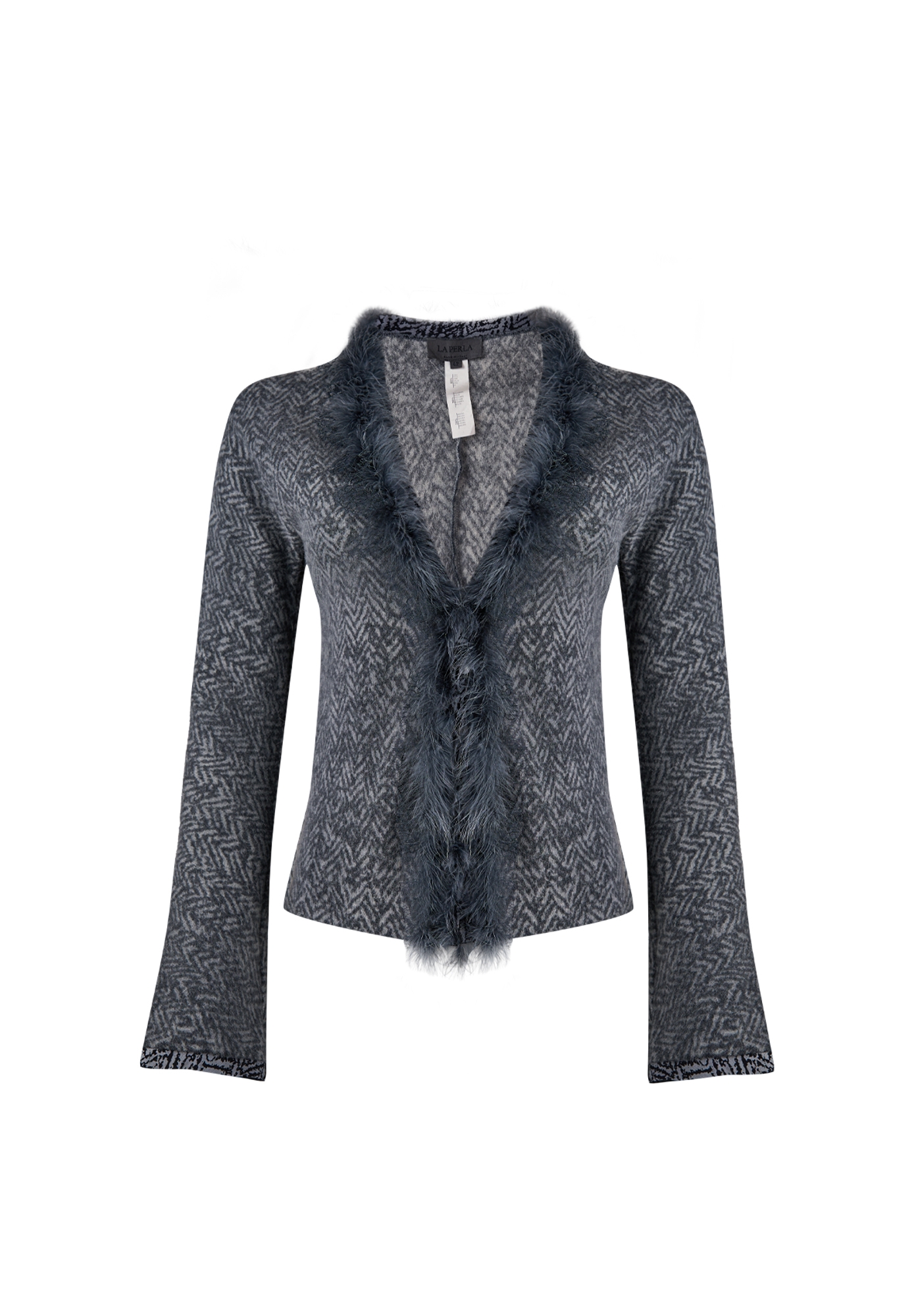 La Perla Gray Wool Cardigan