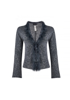 La Perla Gray Wool Cardigan