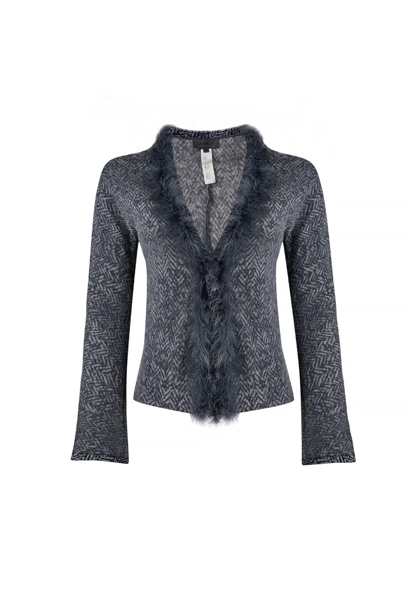 La Perla Gray Wool Cardigan