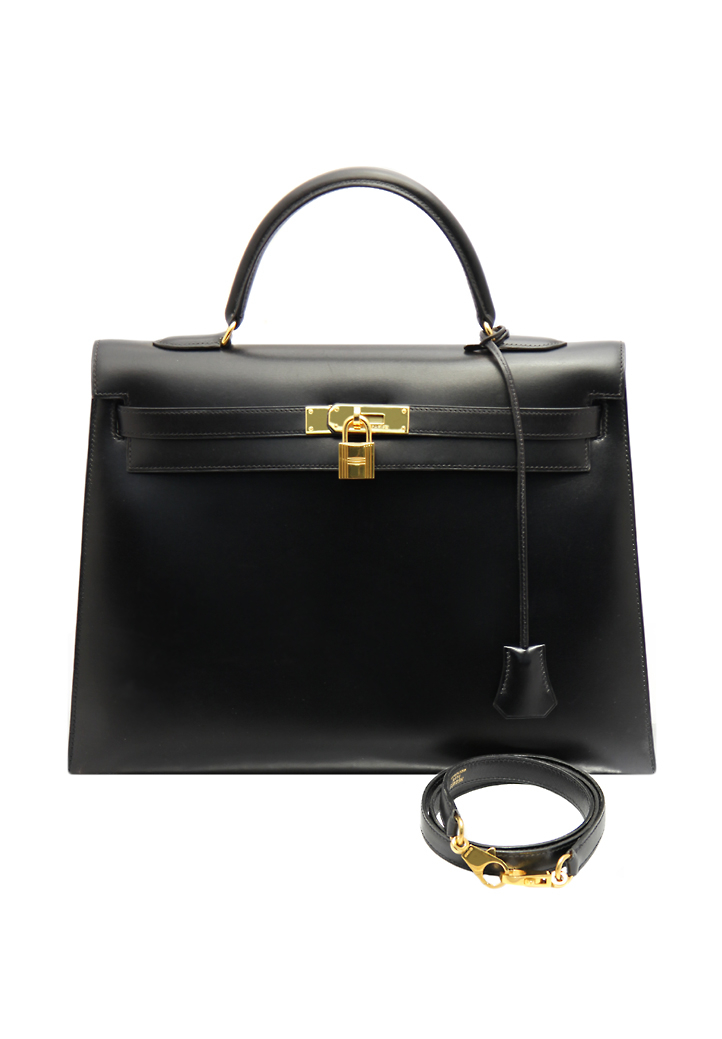 Hermès Kelly 35 Bag In Box Leather