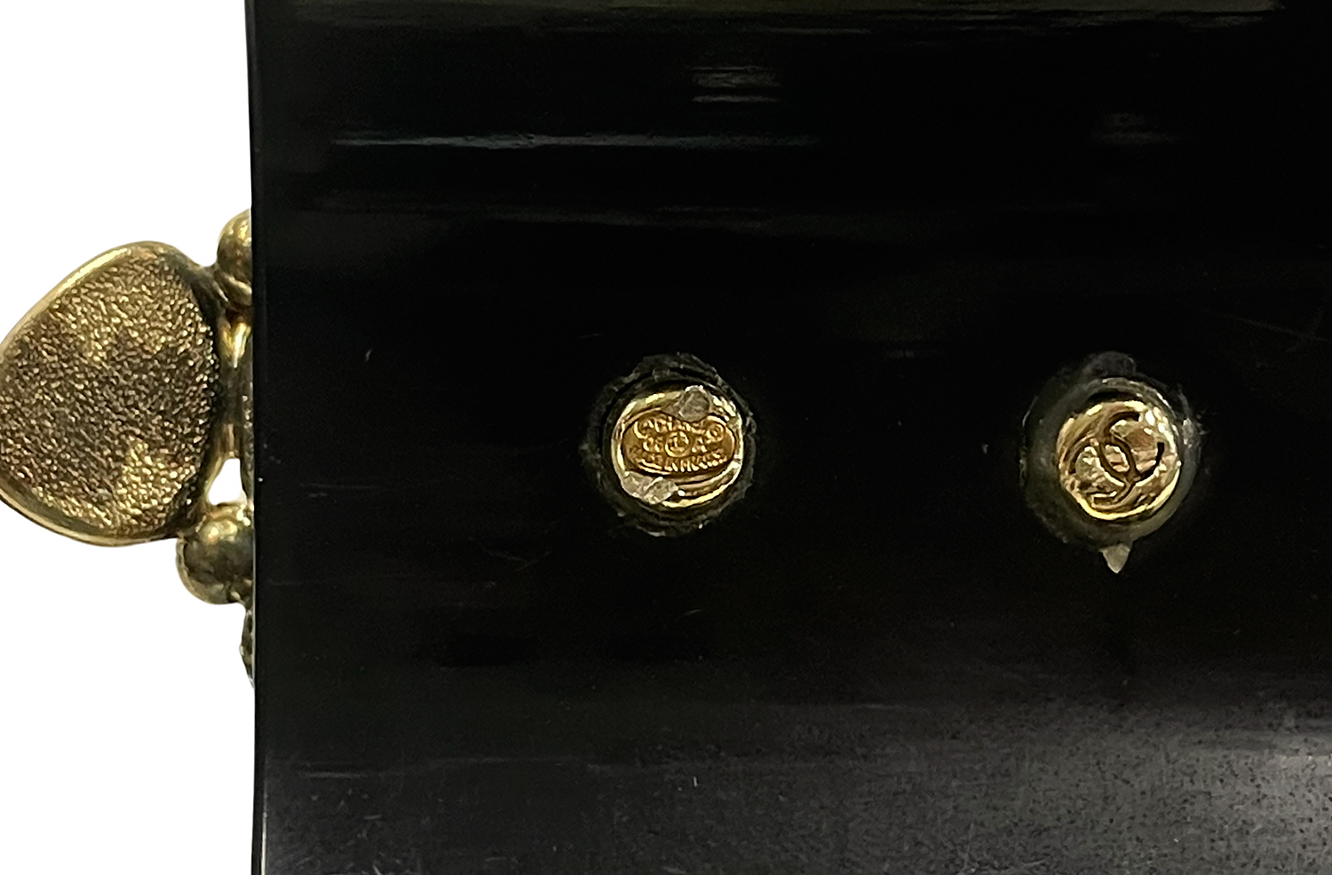 Chanel Black Cuff Bracelet