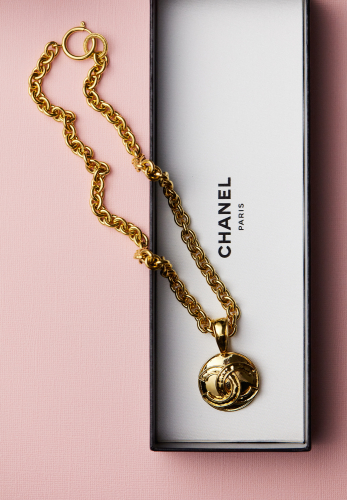 Колье-цепь Chanel с подвеской