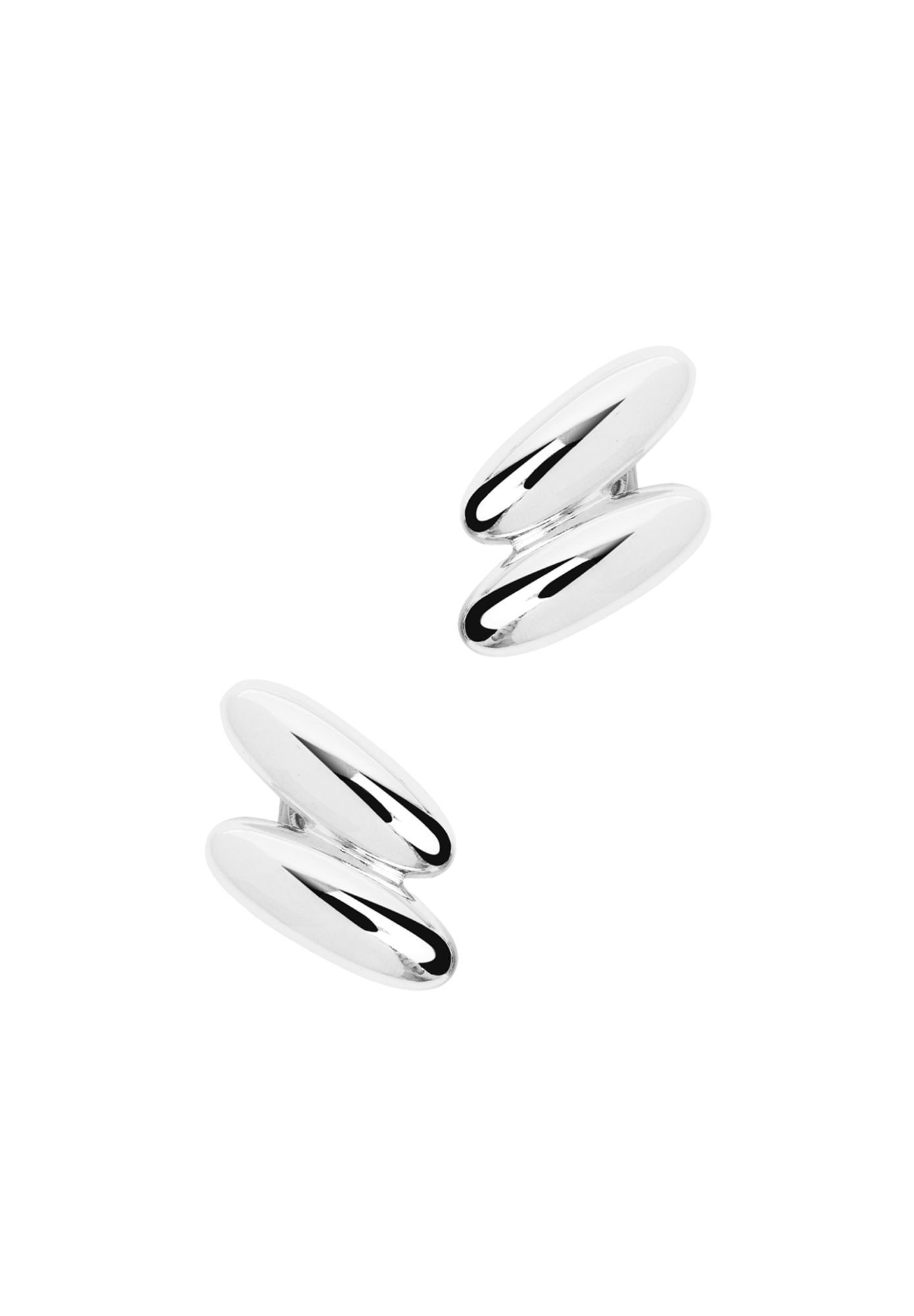 Givenchy silver clip-on earrings