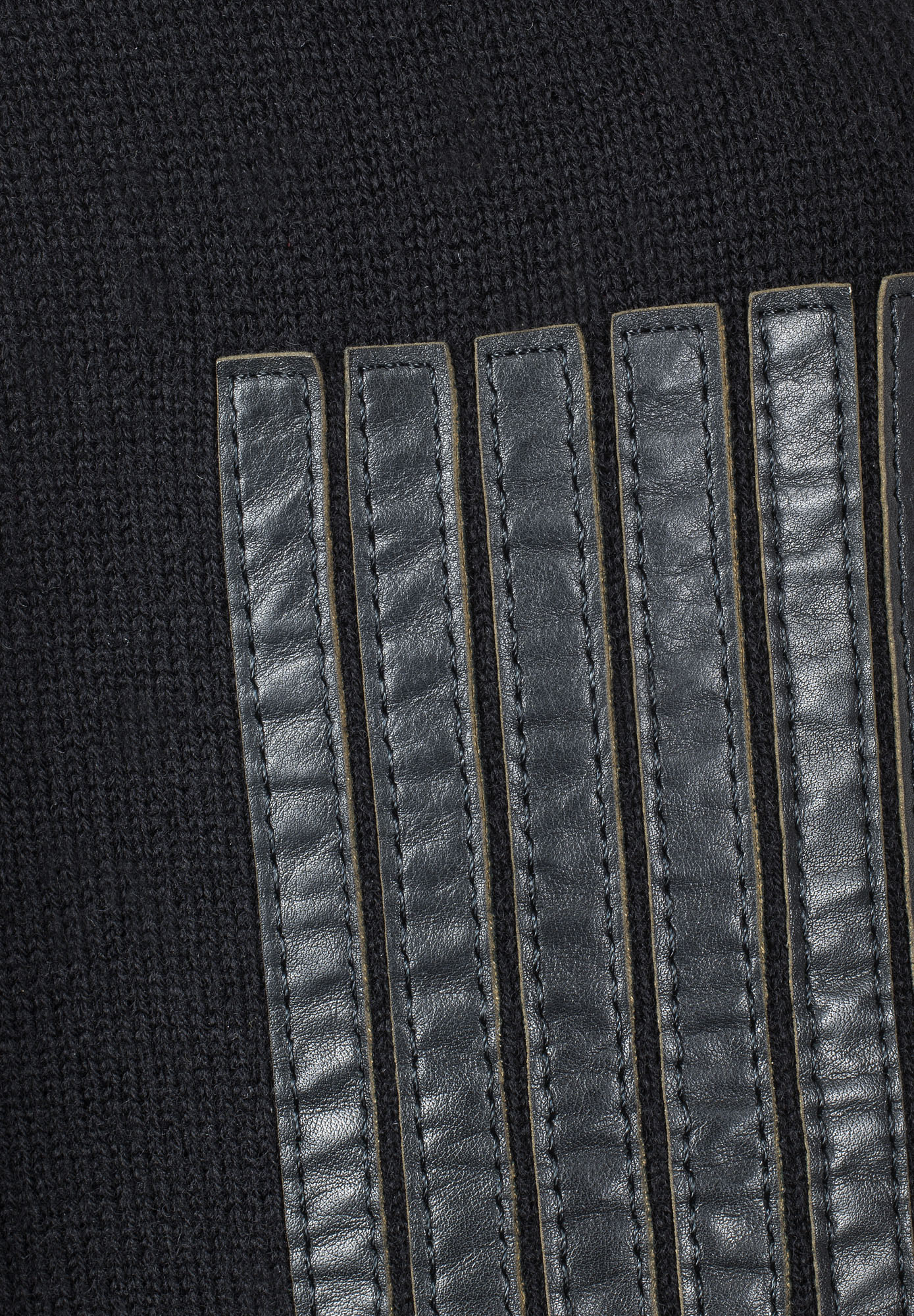 Chanel Black Vest With Leather