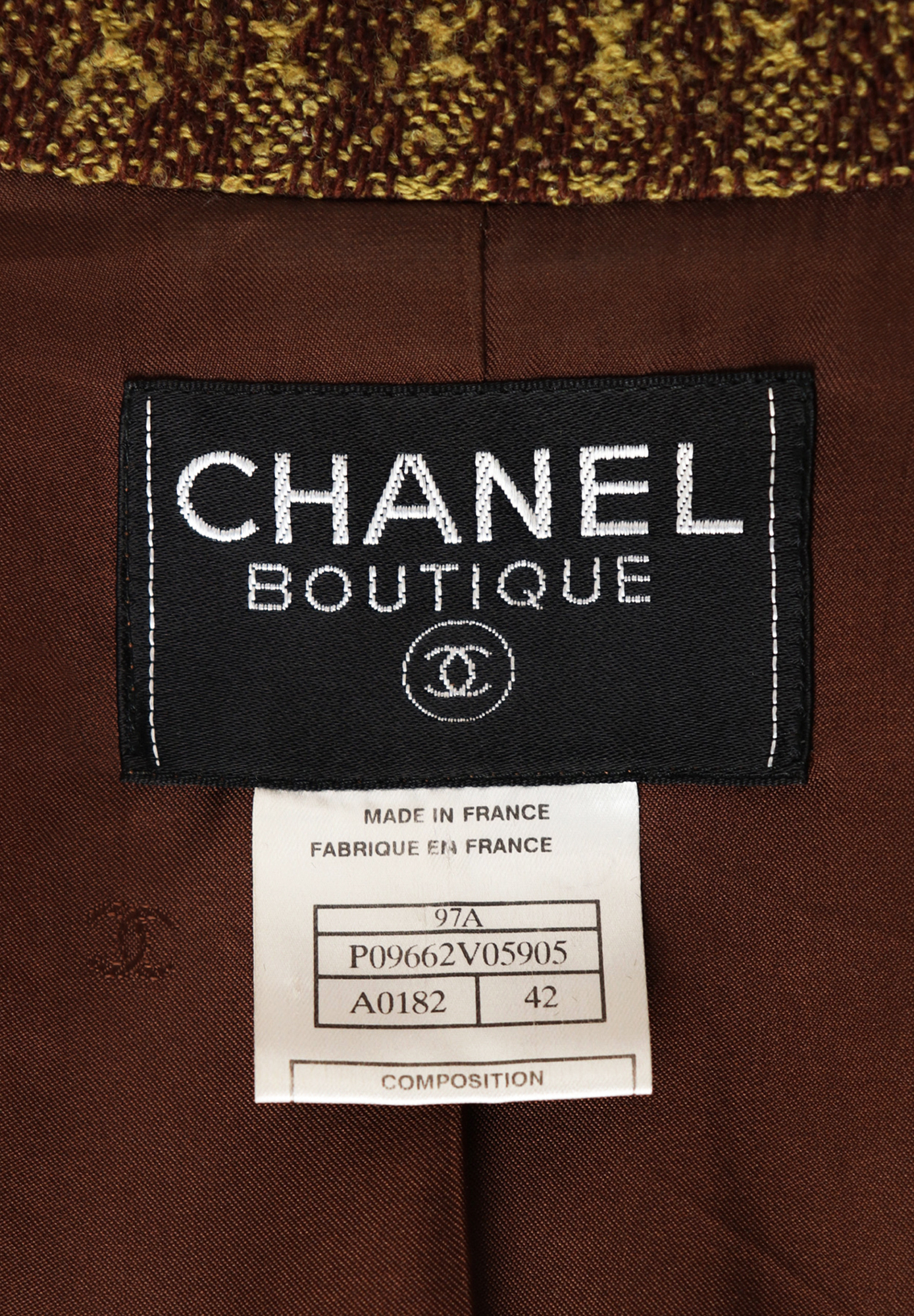 Chanel Jacket With Leather Trim