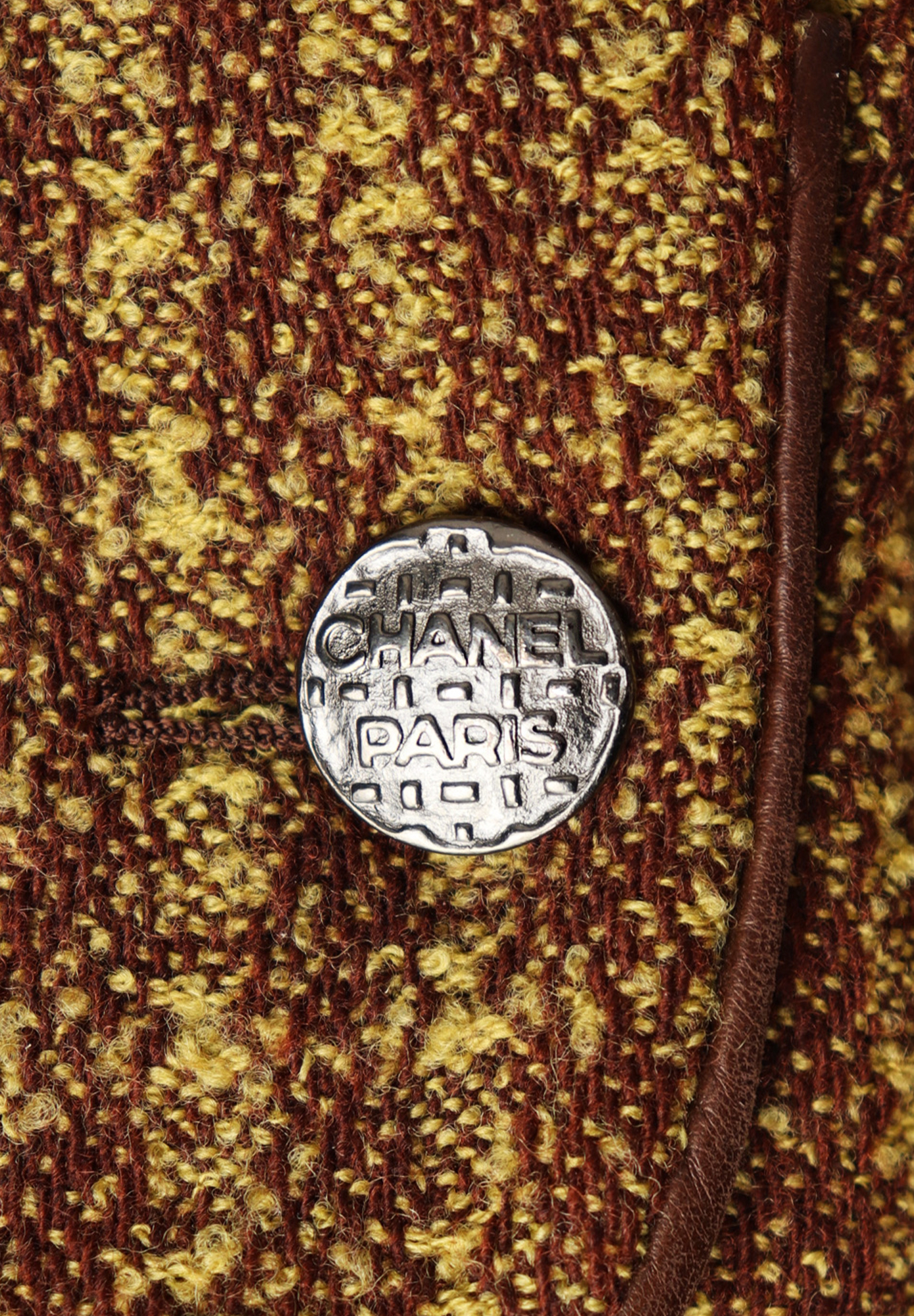 Chanel Jacket With Leather Trim