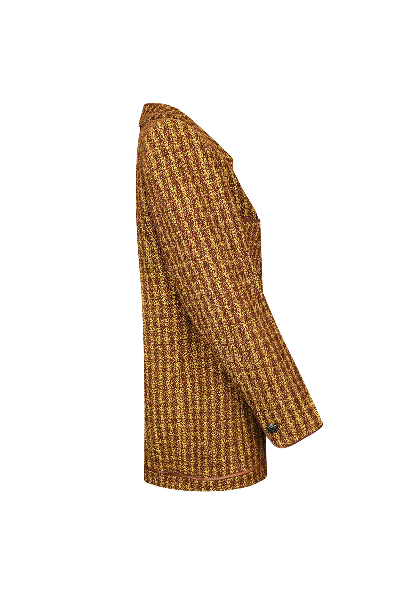 Chanel Jacket With Leather Trim