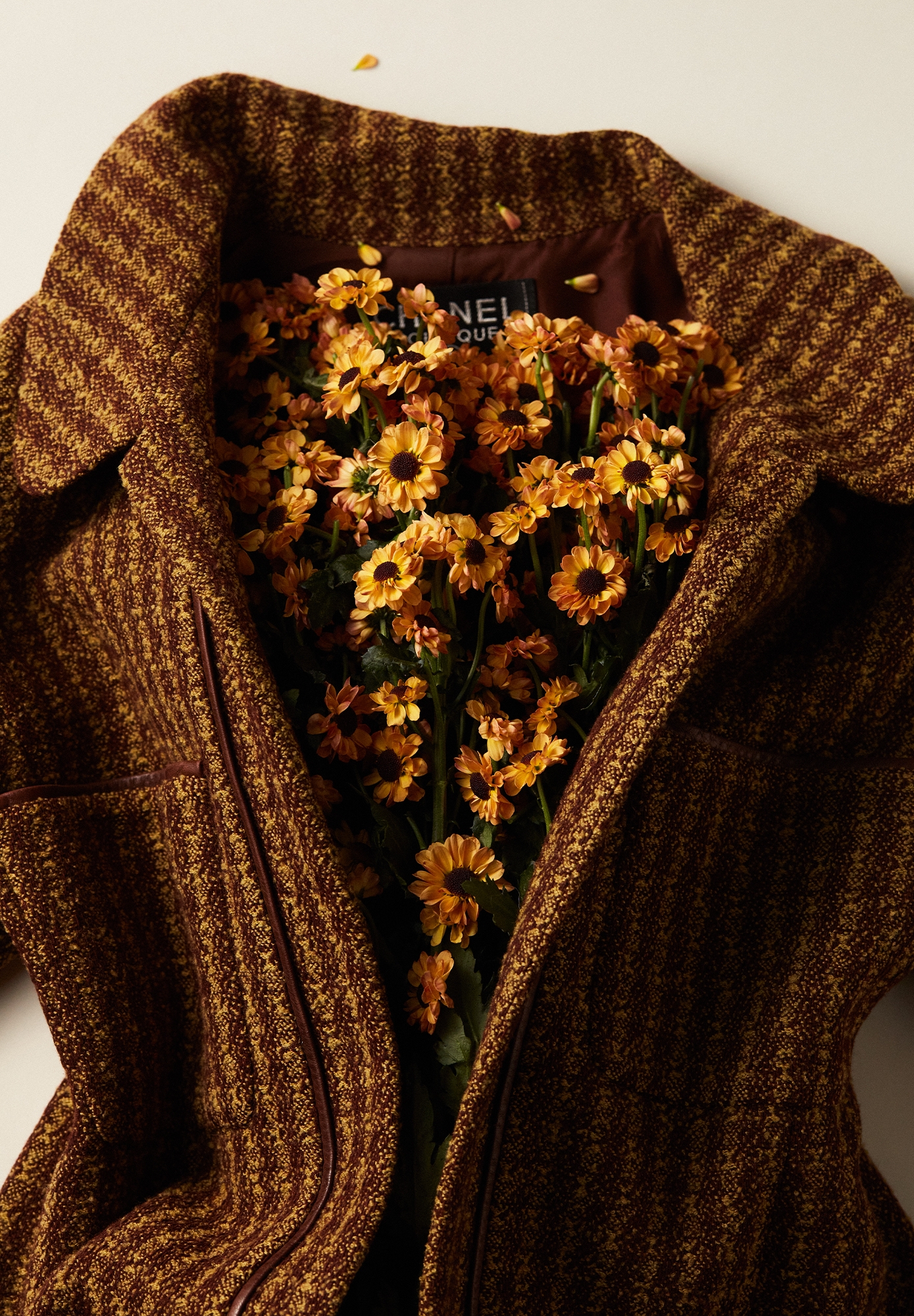 Chanel Jacket With Leather Trim