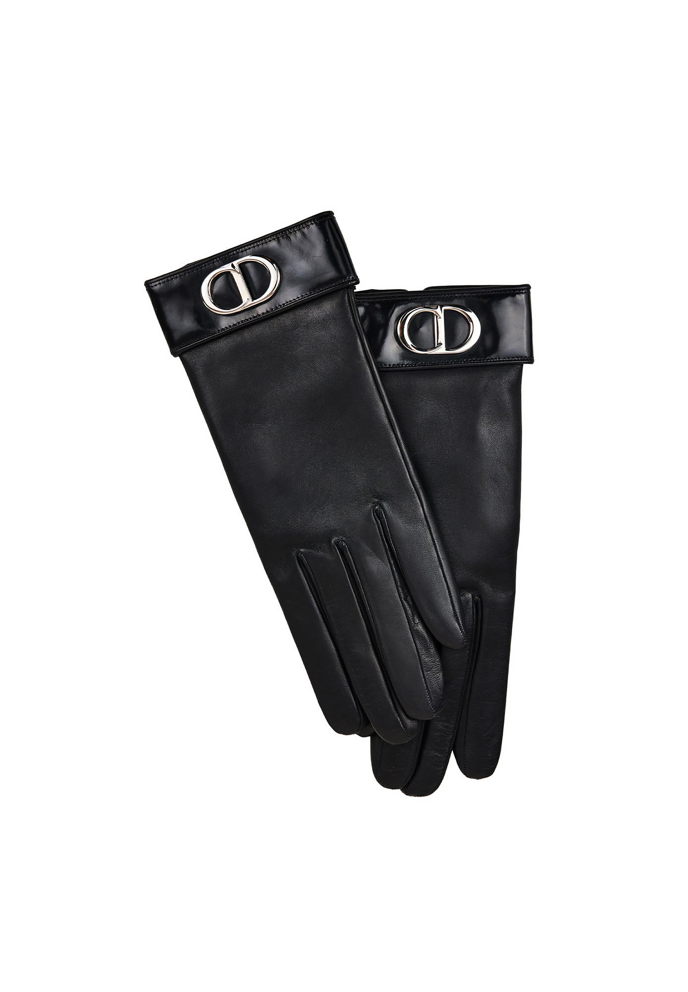 Christian Dior Logo Leather Gloves
