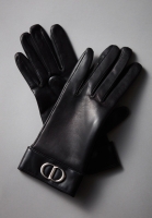 Christian Dior Logo Leather Gloves