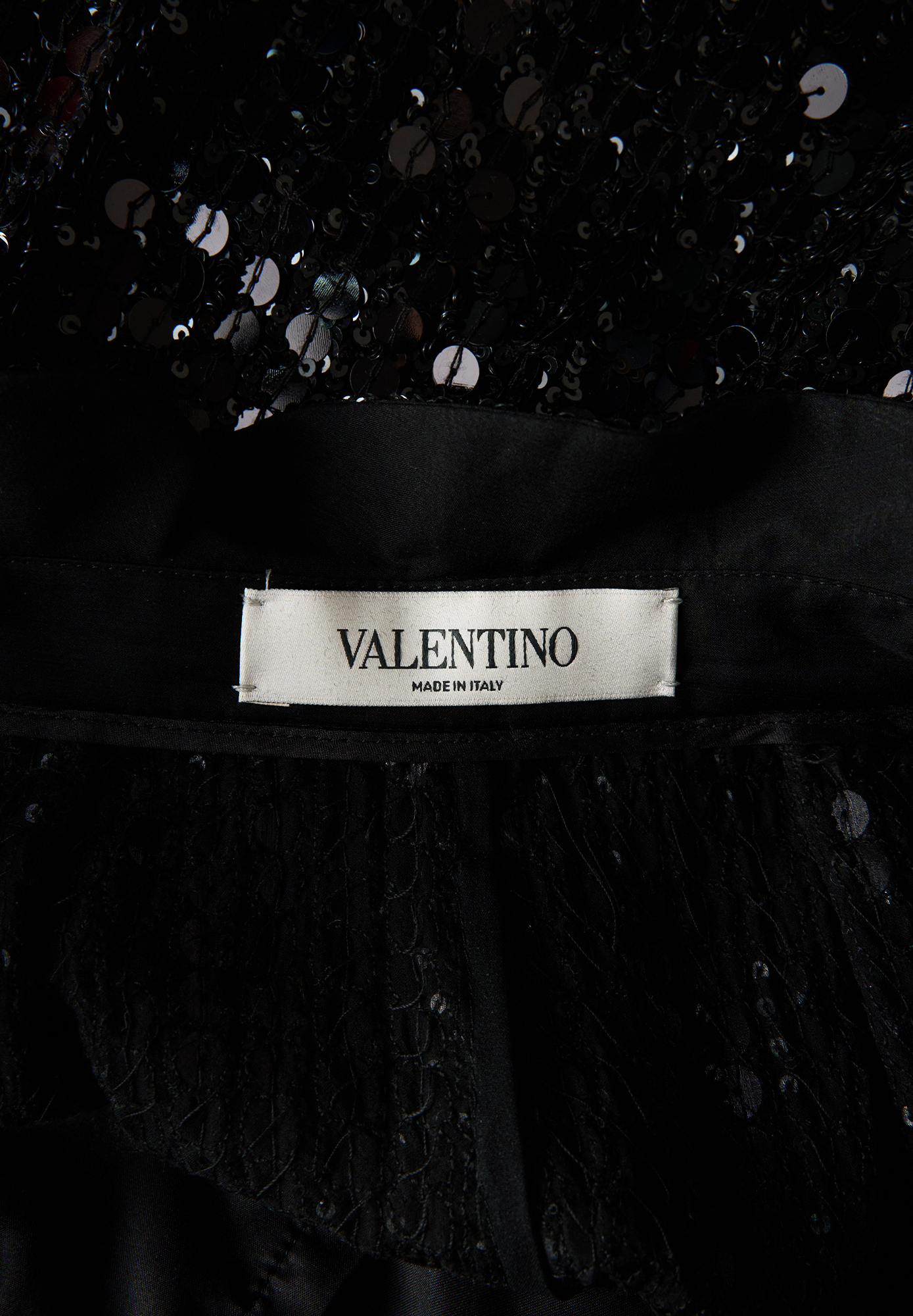 Valentino Black Sequin Shorts