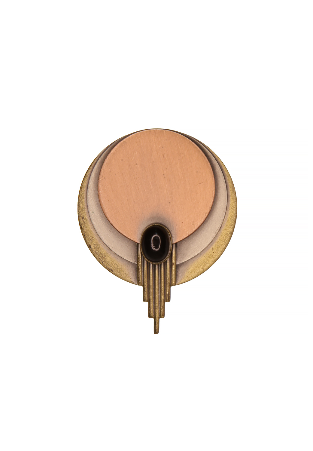 Vintage Black Cabochon Scarf Clip