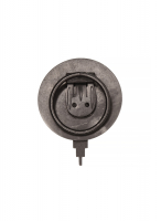 Vintage Black Cabochon Scarf Clip