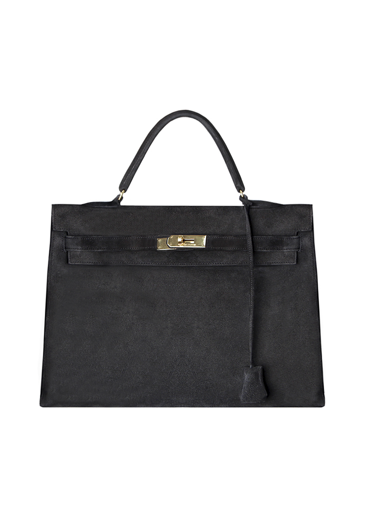 Hermès Kelly Suede Bag