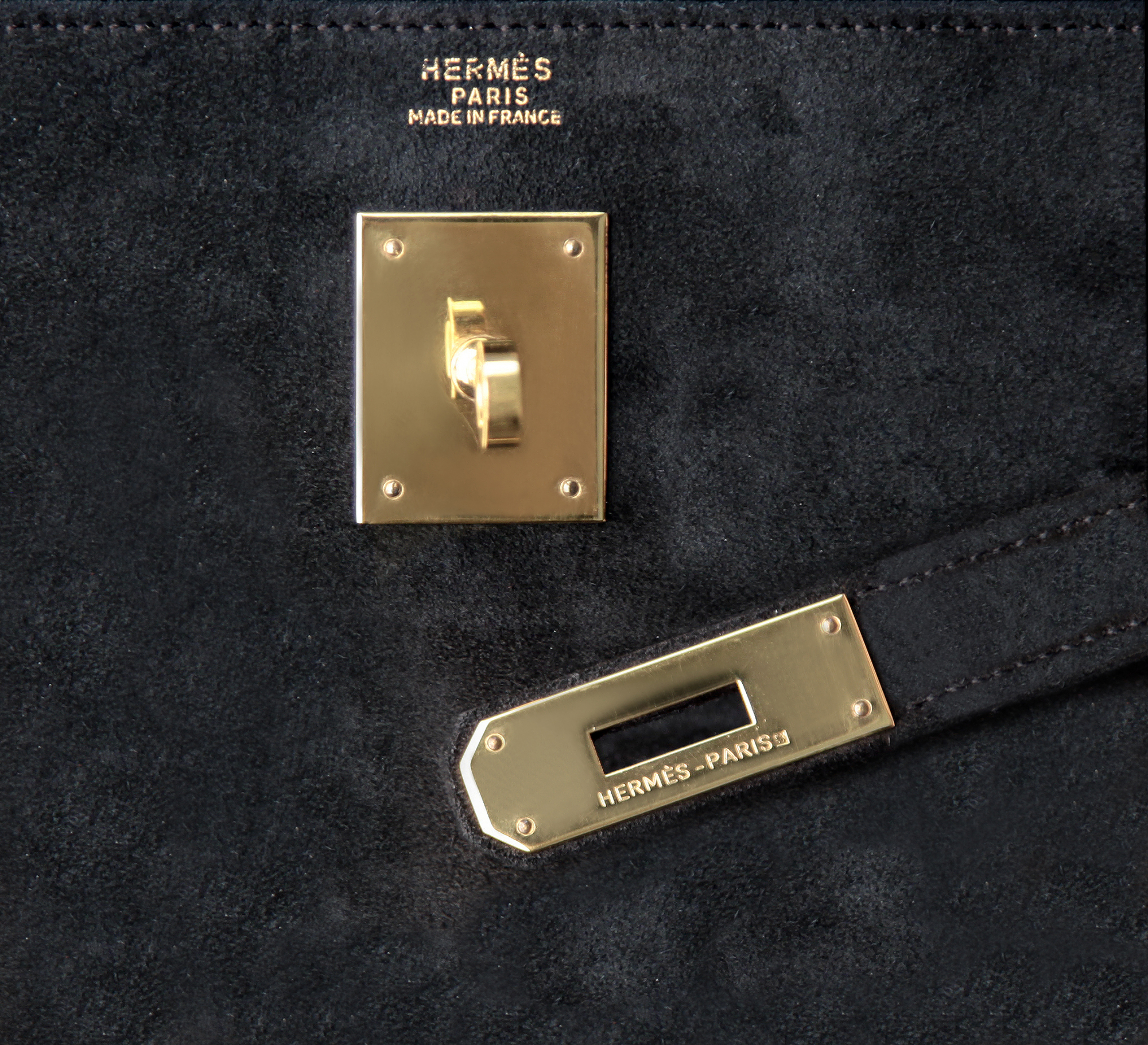 Hermès Kelly Suede Bag